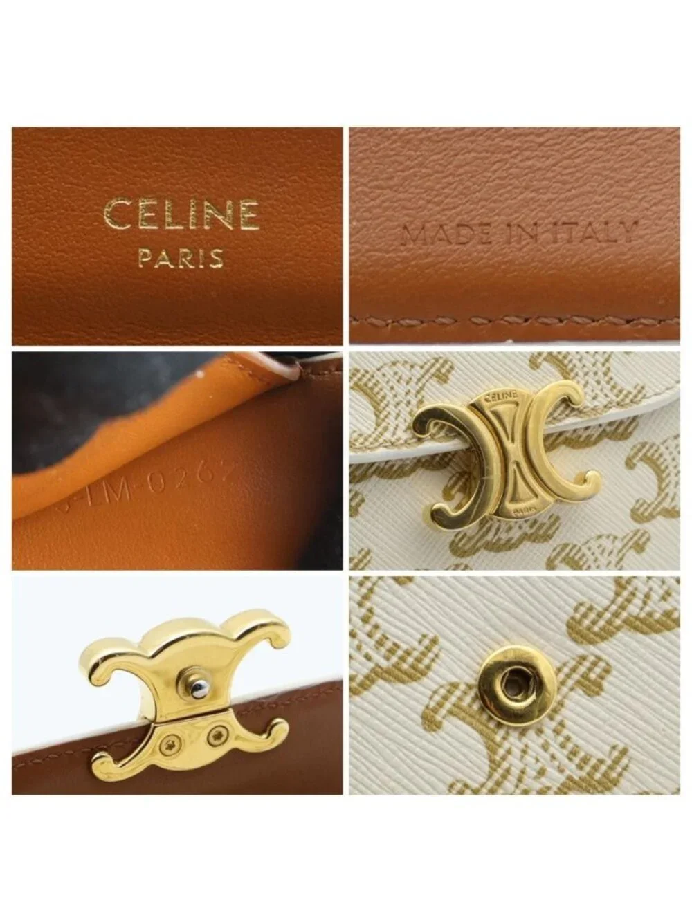 Celine Small Flap Wallet Trifold Triomphe